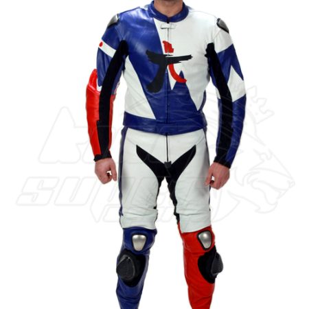 Motorbike leather suits 2 piece