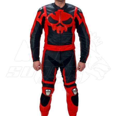 Motorbike leather suits 2 piece