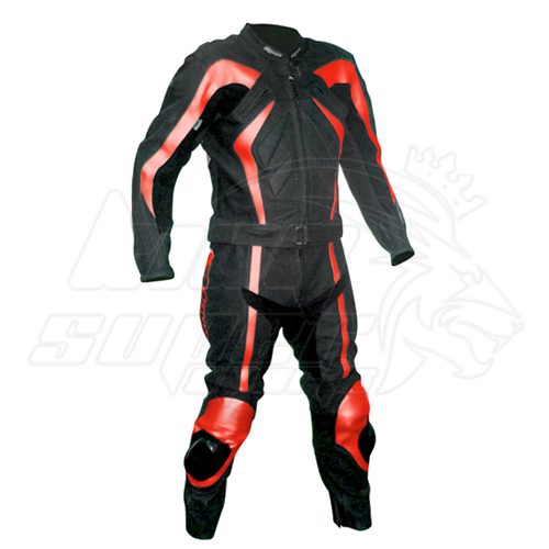 Motorbike leather suits 2 piece