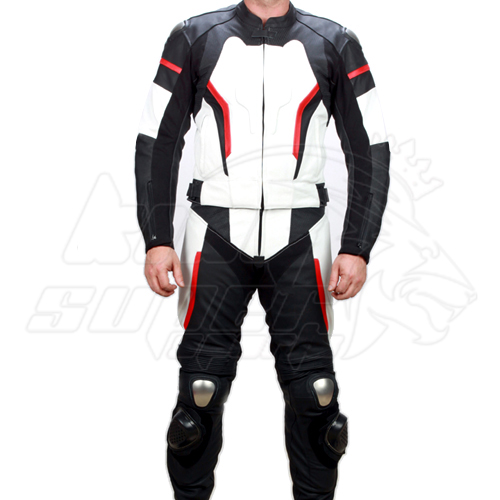 Motorbike leather suits 2 piece